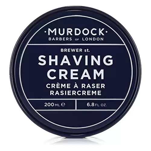 Murdock London Shaving Cream | Rich Luxurious Texture Softens and Soothes | Made in England | 6.8 oz