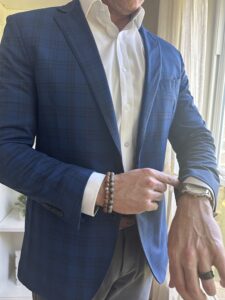 Twillory Blue Plaid Performance Jacket and Twillory White Performance Dress Shirt