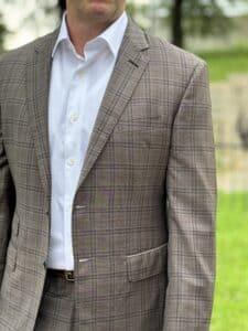 Brown Plaid Suit from Stitched in Las Vegas