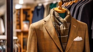 English Tailor Shop with Plaid Jacket and how to best wear plaid jackets