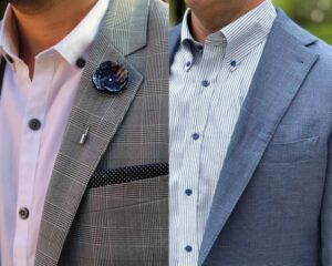 How to Wear a Suit with no tie. Also how to wear a jacket or sports coat with no tie. Tieless Suit Look.