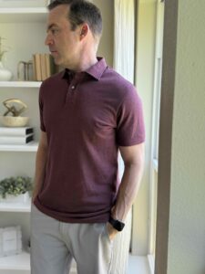 The Tailor Store Custom Fit Burgundy Polo