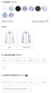 Easy to order the perfect fit Charles Tyrhwitt Dress Shirts