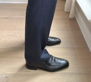 Black Loafers Navy Pants