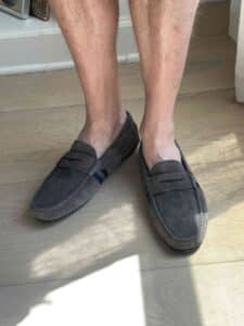Ocean Driver Grey Suede Loafer