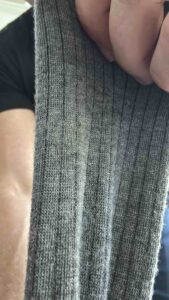 Grey and Navy Ribbed Southern Scholar Socks
