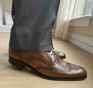 Gray Slacks with Brown Shoes