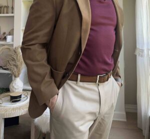 Business Casual Blazer and Khaki Pants