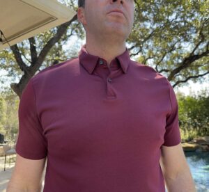 Burgundy Charles Tyrwhitt Polo Shirt