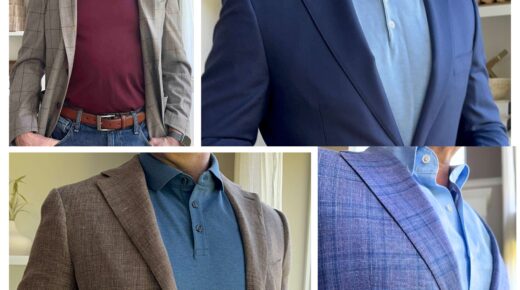 High-Low Dress for Men: Polo Shirts with Sport Coats