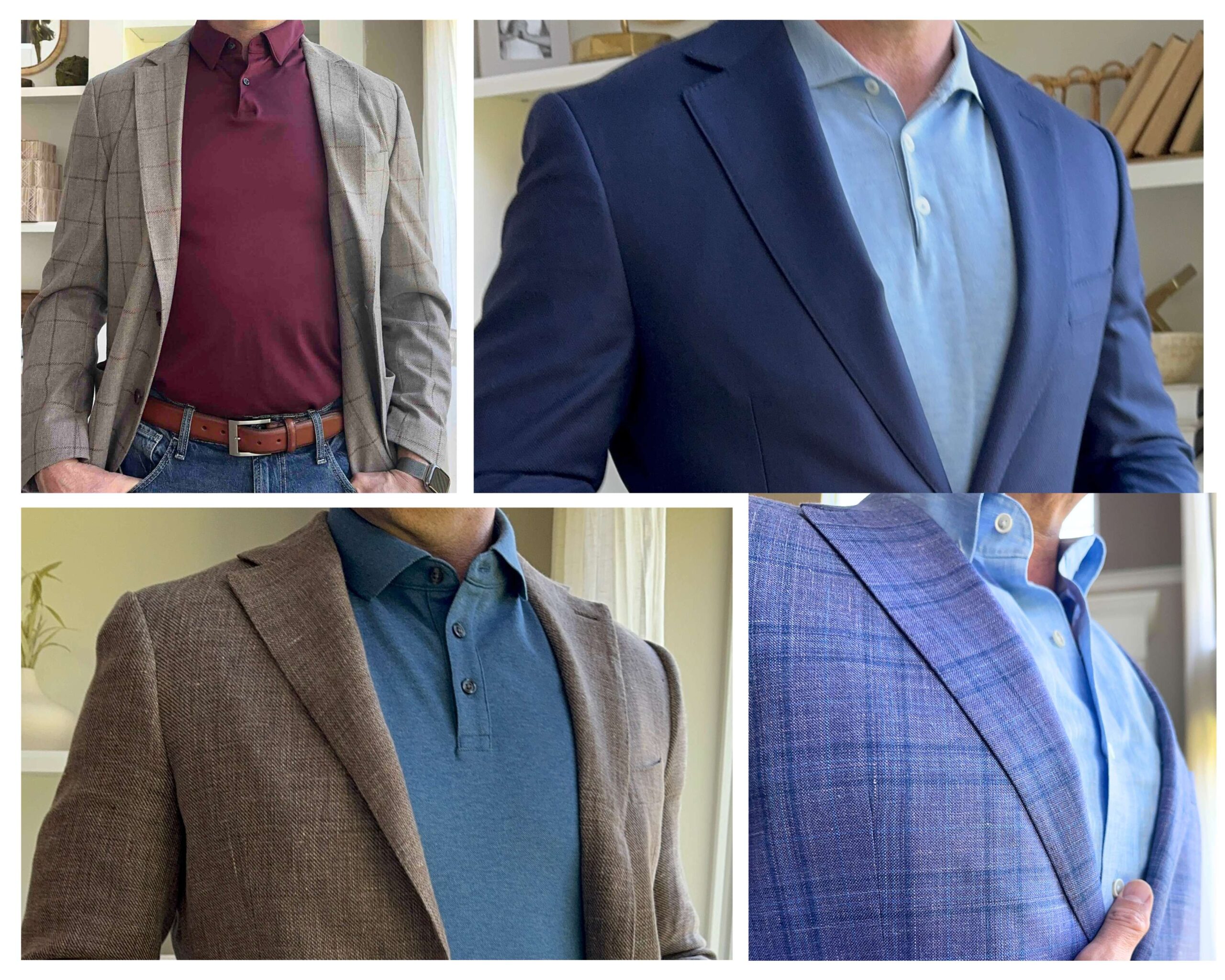 High-Low Dress for Men: Polo Shirts with Sport Coats