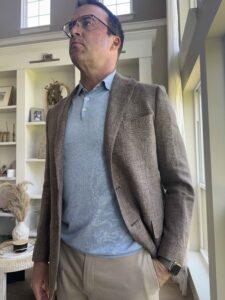 Proper Cloth Hopsack Wool Blazer