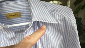 Tailor Store Shirts Collar Defect